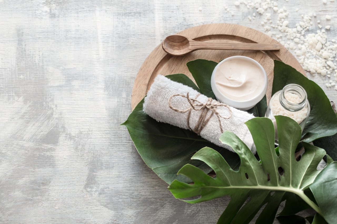 Spa composition with wellness items for body care .jpg