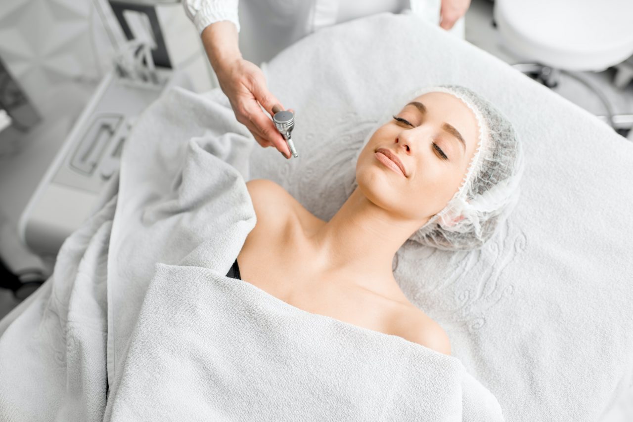 Woman during the hydration skin procedure.jpg